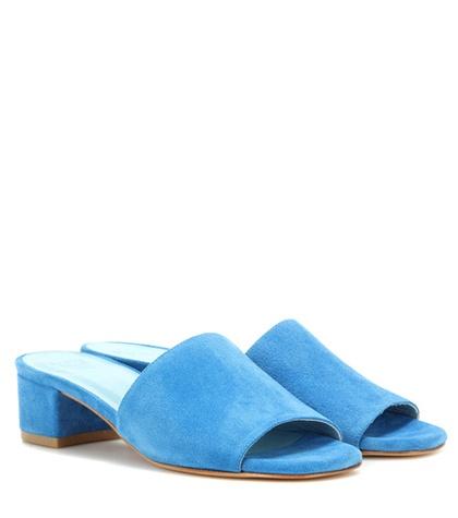 Maryam Nassir Zadeh Sophie Suede Slip-on Sandals
