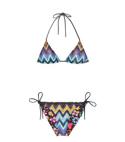 Givenchy Reversible Metallic Crochet-knit Bikini