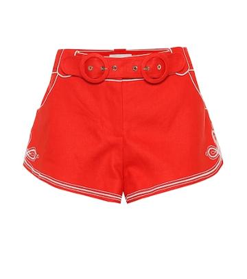Zimmermann Ninety-six Linen Shorts