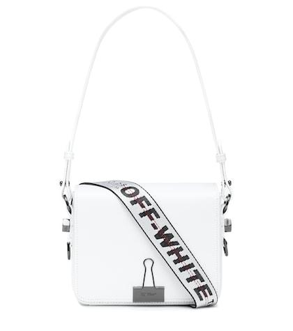 Ganni Binder Clip Leather Shoulder Bag