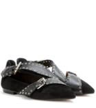 Isabel Marant Linnet Embellished Suede Ballerinas