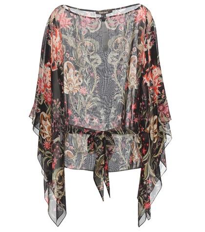 Giamba Printed Silk Blouse