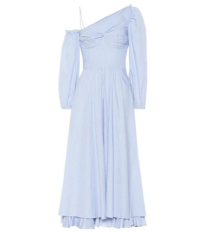 Alexachung One-shoulder Striped Dress