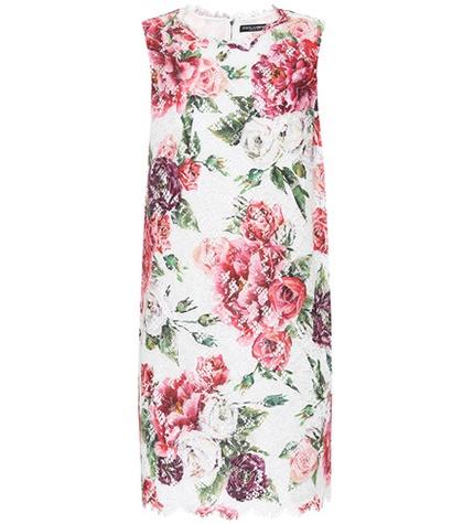 Dolce & Gabbana Floral Jacquard Minidress