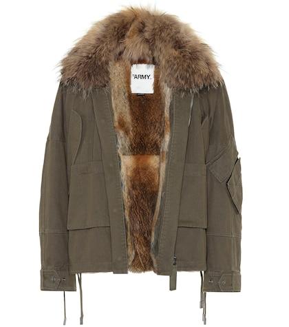 Gabriela Hearst Fur-trimmed Cotton Jacket