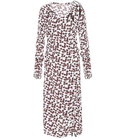 Marni Floral-printed Midi Dress
