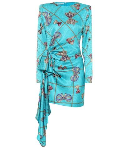 Alessandra Rich Printed Silk Minidress