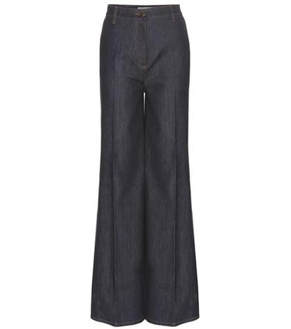 Burberry High-waisted Wide-leg Jeans