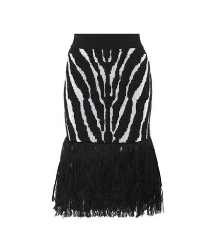 Balmain Embellished Pencil Skirt