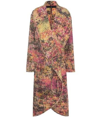 M.i.h Jeans Printed Wool And Silk Coat