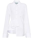 Aquazzura Half Ruffle Cotton Shirt