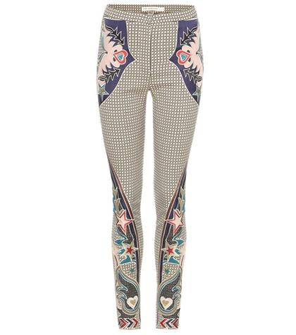 Francesco Russo Labyrinth Embroidered Skinny Trousers