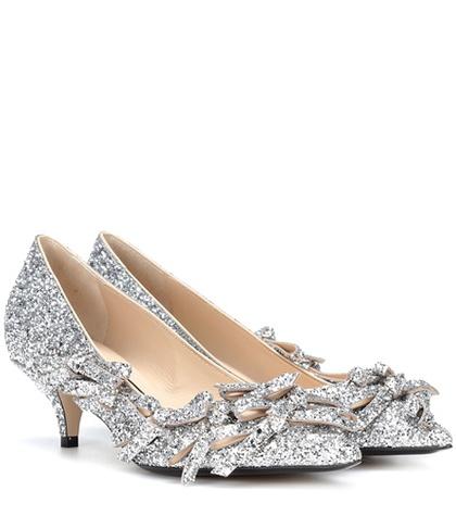 N21 Embellished Glitter Pumps