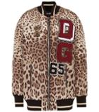 Dolce & Gabbana Embellished Satin Bomber Jacket