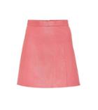 Stouls Santa Leather Miniskirt
