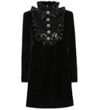Saint Laurent Sequined Velvet Minidress