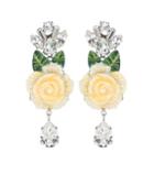 Dolce & Gabbana Crystal And Resin Floral Earrings