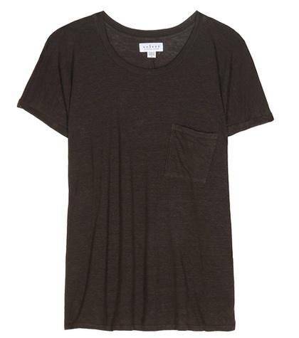 Velvet Denice Stretch-linen T-shirt