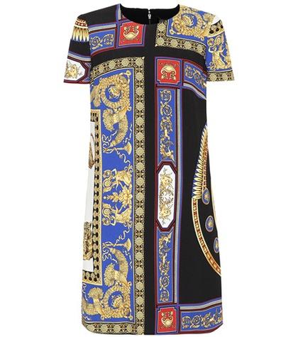 Versace Printed Crêpe Minidress