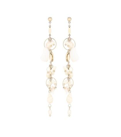 Tod's Statement Shell Drop Earrings