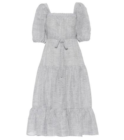 Co Linen And Silk Dress