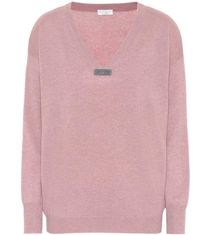 Poupette St Barth Embellished Cashmere Sweater