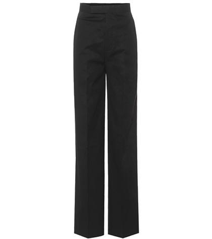 Rick Owens High-waisted Cotton Trousers