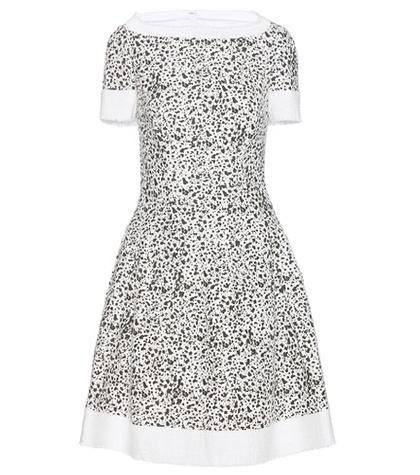 Carolina Herrera Printed Tweed Dress