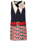 Isabel Marant Embellished Silk And Tweed Dress