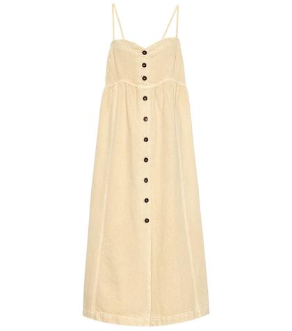 Nanushka Kaia Cotton Twill Midi Dress