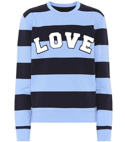 Tory Sport Striped Cotton Sweatshirt
