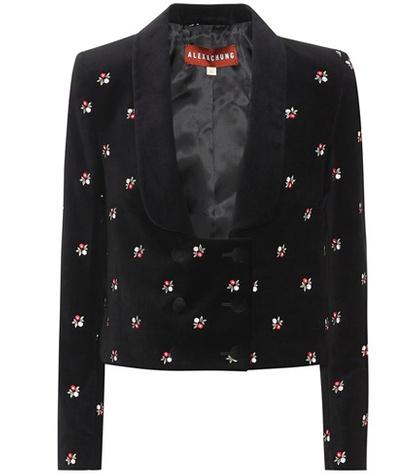 Marc Jacobs Embroidered Velvet Jacket