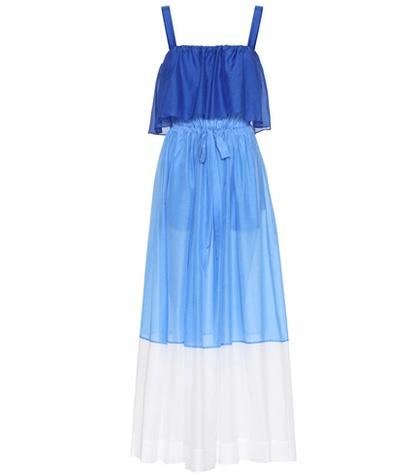 Diane Von Furstenberg Sleeveless Cotton And Silk Dress