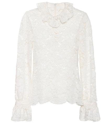 Philosophy Di Lorenzo Serafini Cotton-blend Lace Top