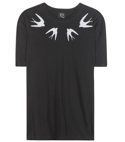 Mcq Alexander Mcqueen Embellished Cotton T-shirt