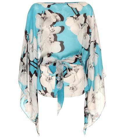 Roberto Cavalli Floral-printed Silk Blouse