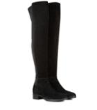 Tory Burch Caitlin Suede And Fabric Over-the-knee Boots