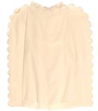 Burberry Silk High Neck Blouse