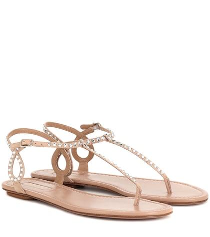 Polo Ralph Lauren Kids Almost Bare Embellished Suede Sandals