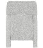 Helmut Lang Alpaca Off-the-shoulder Sweater