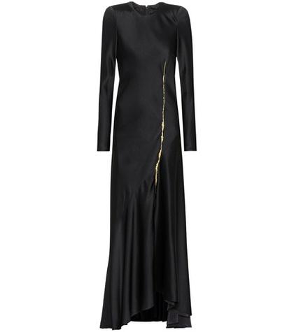 Haider Ackermann Embroidered Satin Dress