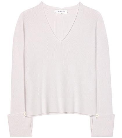 Helmut Lang Cotton, Wool And Cashmere Sweater