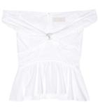 Victoria Victoria Beckham Off-the-shoulder Cotton Top