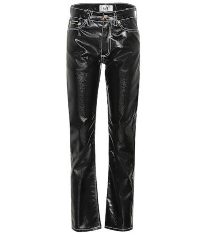 Miu Miu Cypress Tar High-rise Straight Jeans
