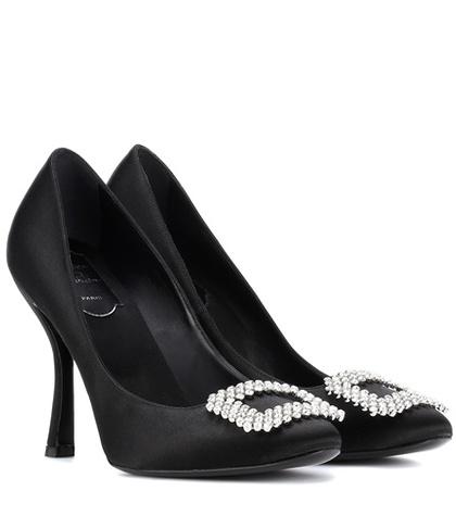 Roger Vivier Vertigo Diadem Satin Pumps