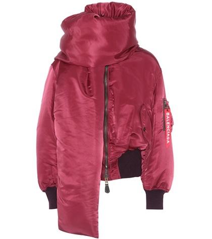 Balenciaga Cropped Bomber Jacket