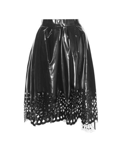 Marc Jacobs Cut-out Faux Leather Skirt