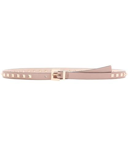 Saint Laurent Valentino Garavani Rockstud Leather Belt