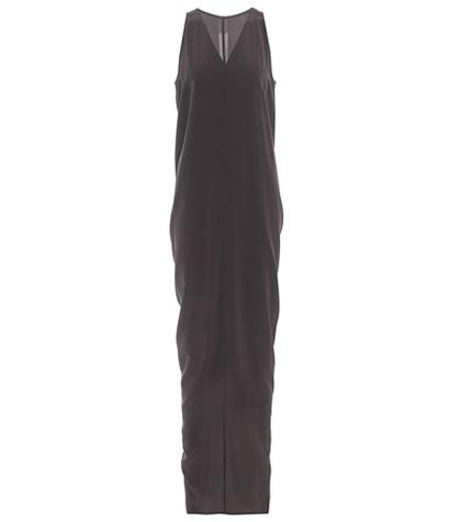 Rick Owens Moody Tank Sleeveless Silk Dress