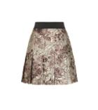 Dolce & Gabbana Metallic Jacquard Pleated Skirt